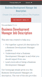 Mobile Screenshot of businessdevelopmentmanagerjobdescription.com